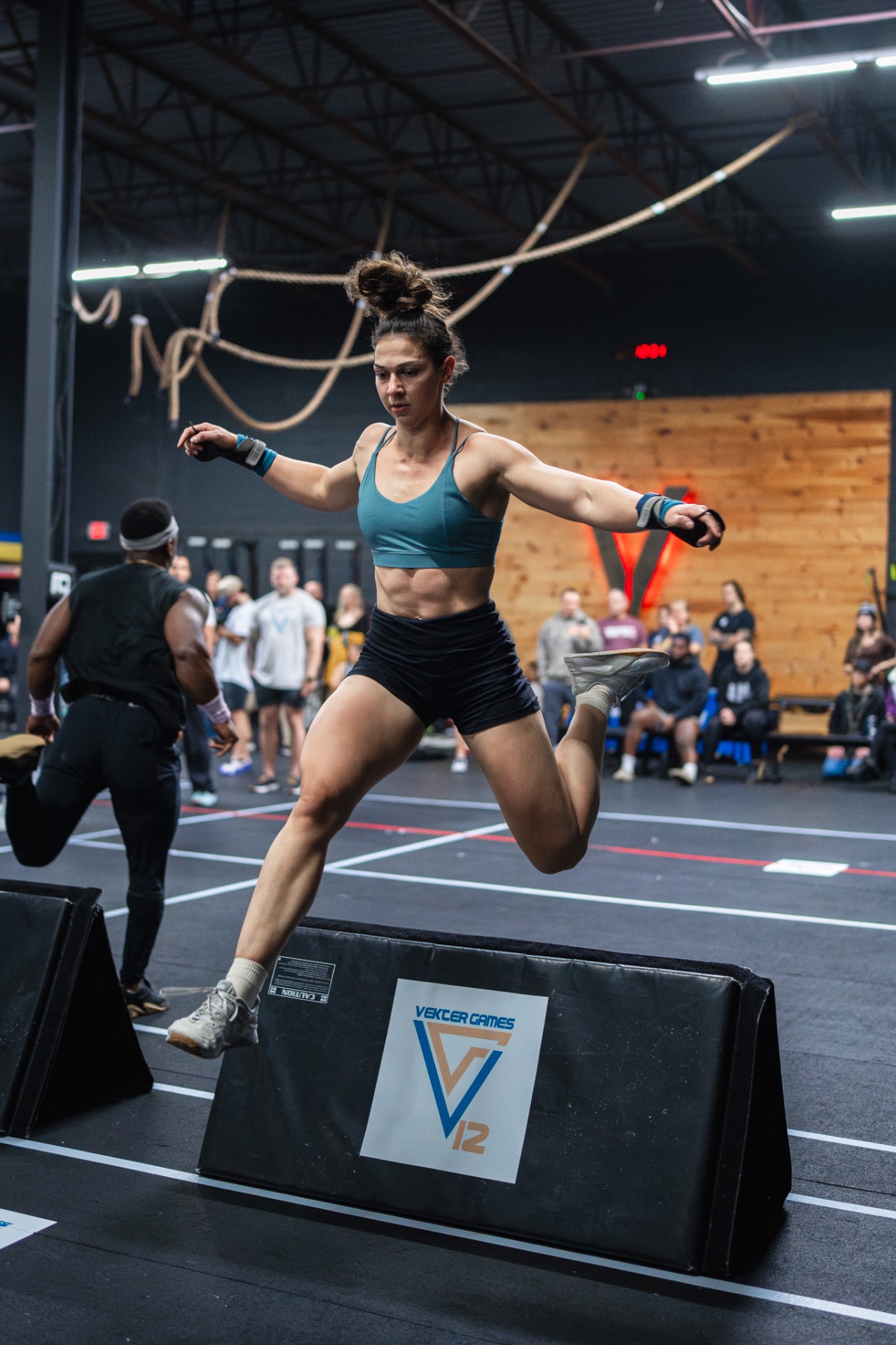 Lori Lunsford coaching a personal training session in Gainesville, Virginia